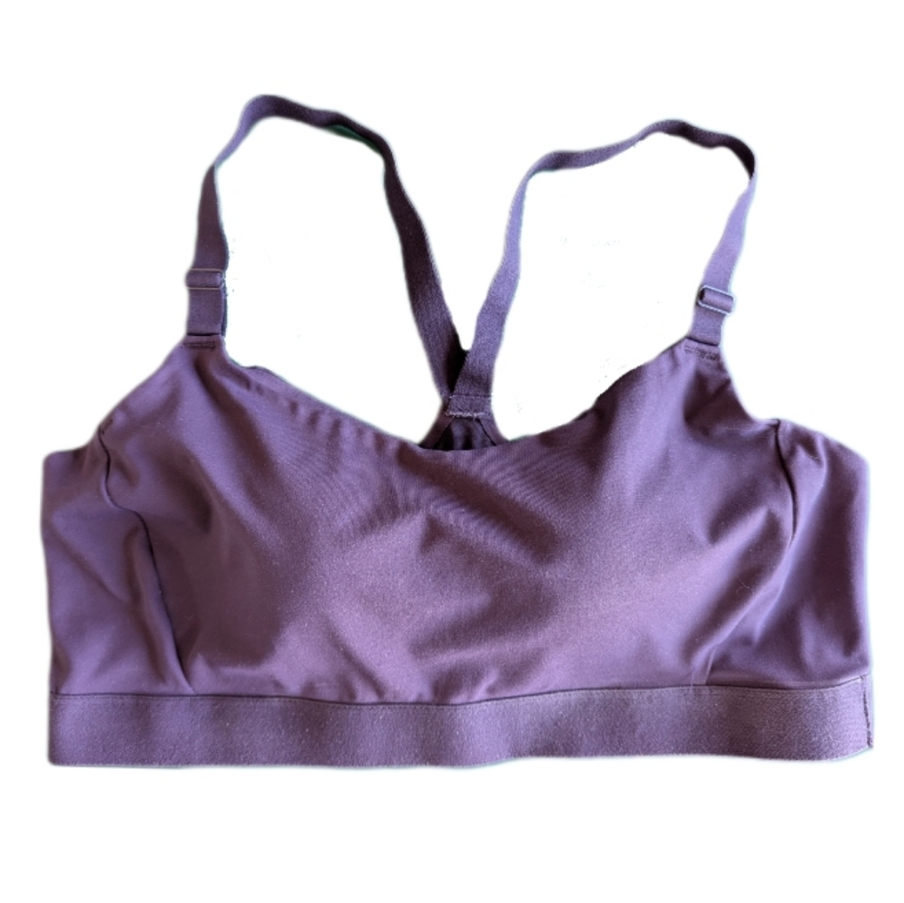 Old Navy Powersoft Go-Dry Sports Bra - Adjustable Straps - Grape - Size 2X